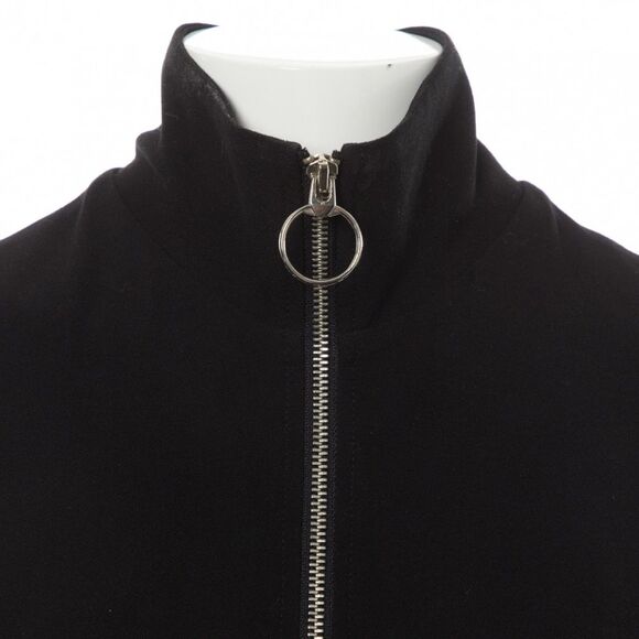 STAUD High Collar Zip Up Cropped Jumpsuit in Black S - Picture 7 of 16